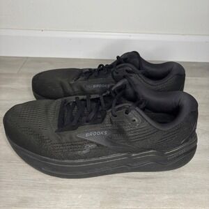 Brooks Ghost Max 2 Mens Running Shoes Triple Black Sneakers 12.5 wide